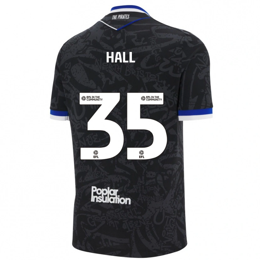 Danxen Men Matt Hall #35 Black White Away Jersey 2025/26 T-Shirt