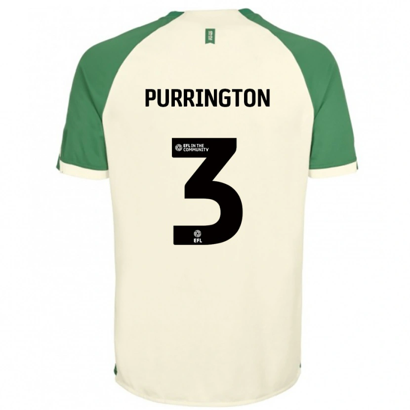 Danxen Men Ben Purrington #3 Off-White Green Away Jersey 2025/26 T-Shirt