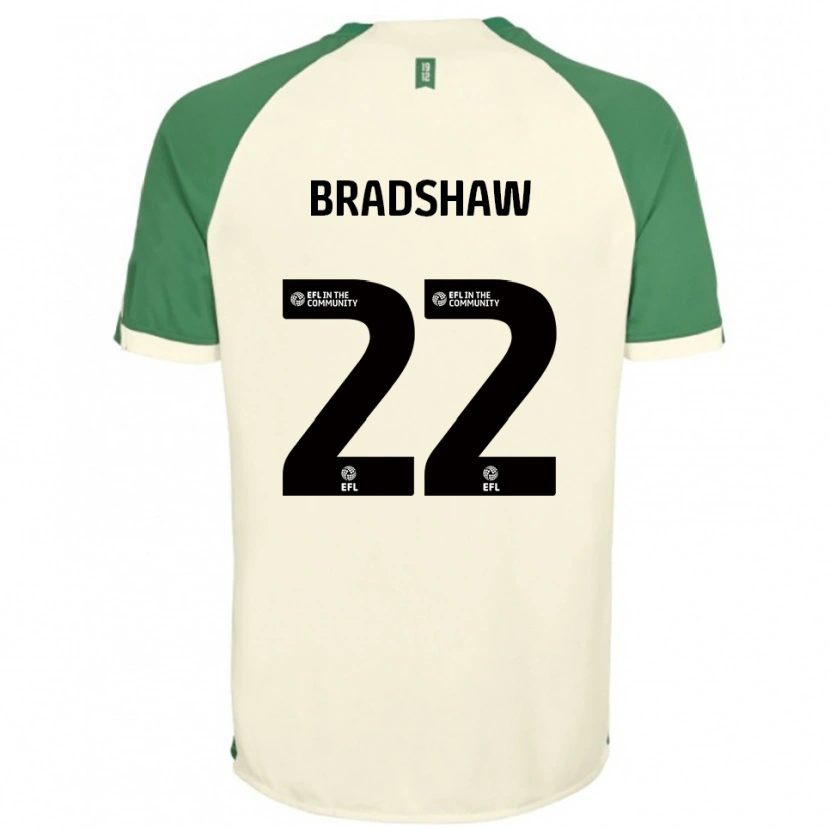 Danxen Men Zak Bradshaw #22 Off-White Green Away Jersey 2025/26 T-Shirt