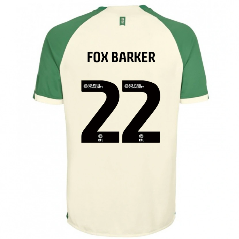 Danxen Men Mistie Fox-Barker #22 Off-White Green Away Jersey 2025/26 T-Shirt