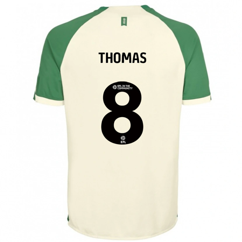 Danxen Men George Thomas #8 Off-White Green Away Jersey 2025/26 T-Shirt