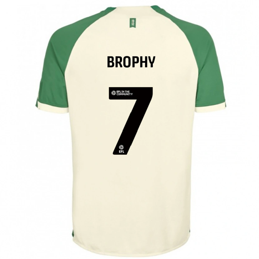 Danxen Men James Brophy #7 Off-White Green Away Jersey 2025/26 T-Shirt