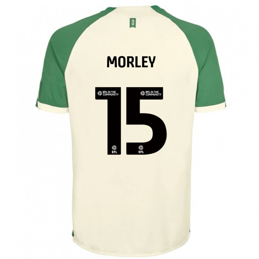 Danxen Men Jess Morley #15 Off-White Green Away Jersey 2025/26 T-Shirt