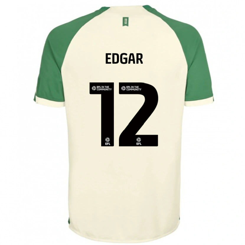 Danxen Men Sammy Edgar #12 Off-White Green Away Jersey 2025/26 T-Shirt