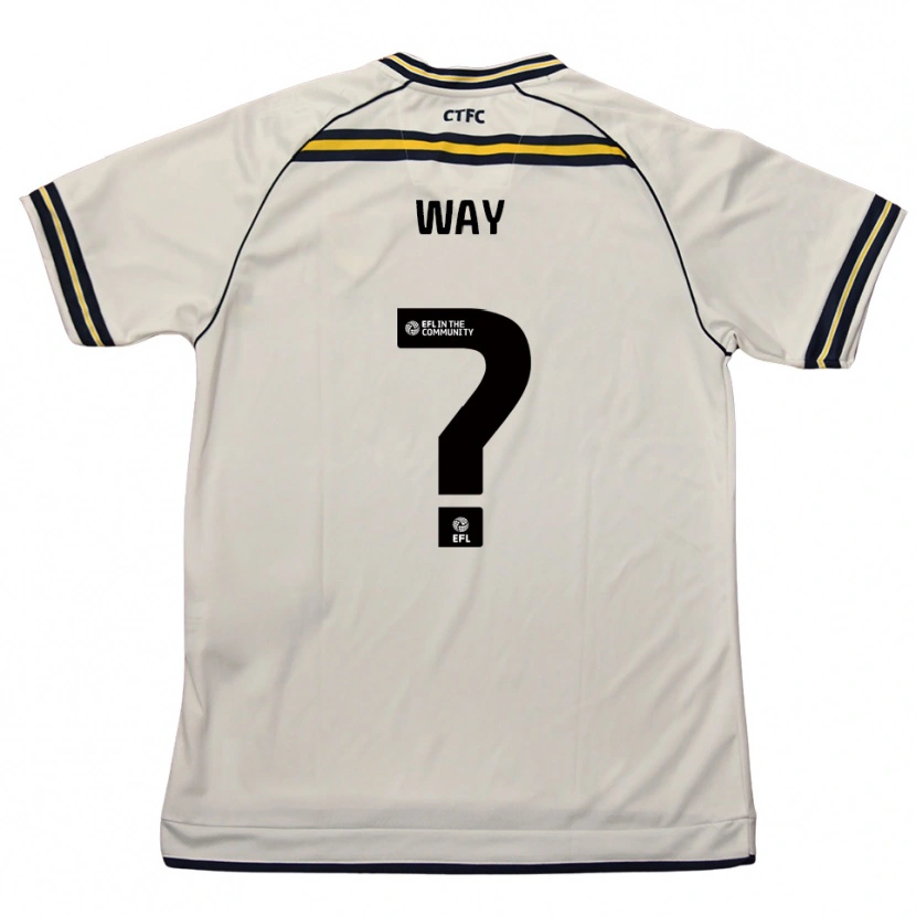 Danxen Men Tom Way #0 White Navy Away Jersey 2025/26 T-Shirt