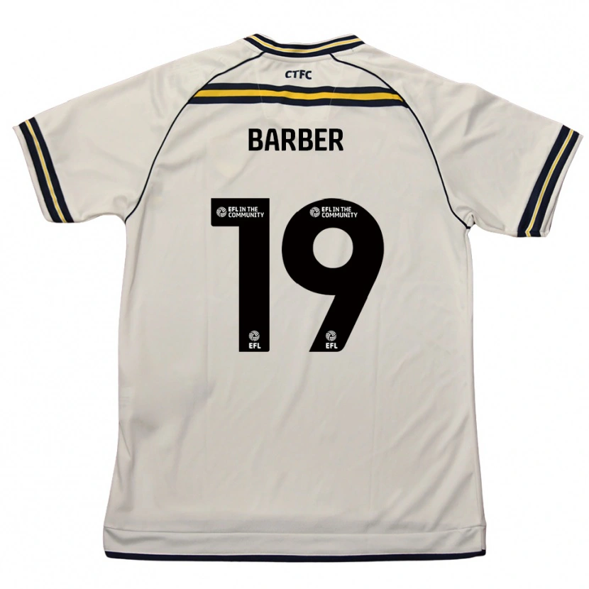 Danxen Men Mark Barber #19 White Navy Away Jersey 2025/26 T-Shirt