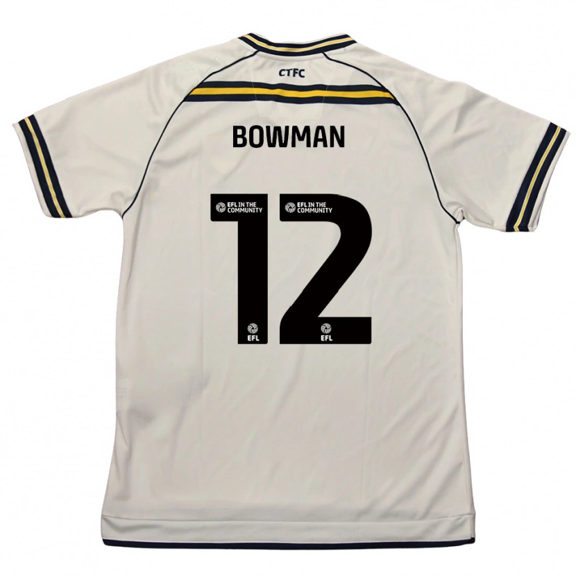 Danxen Men Ryan Bowman #12 White Navy Away Jersey 2025/26 T-Shirt