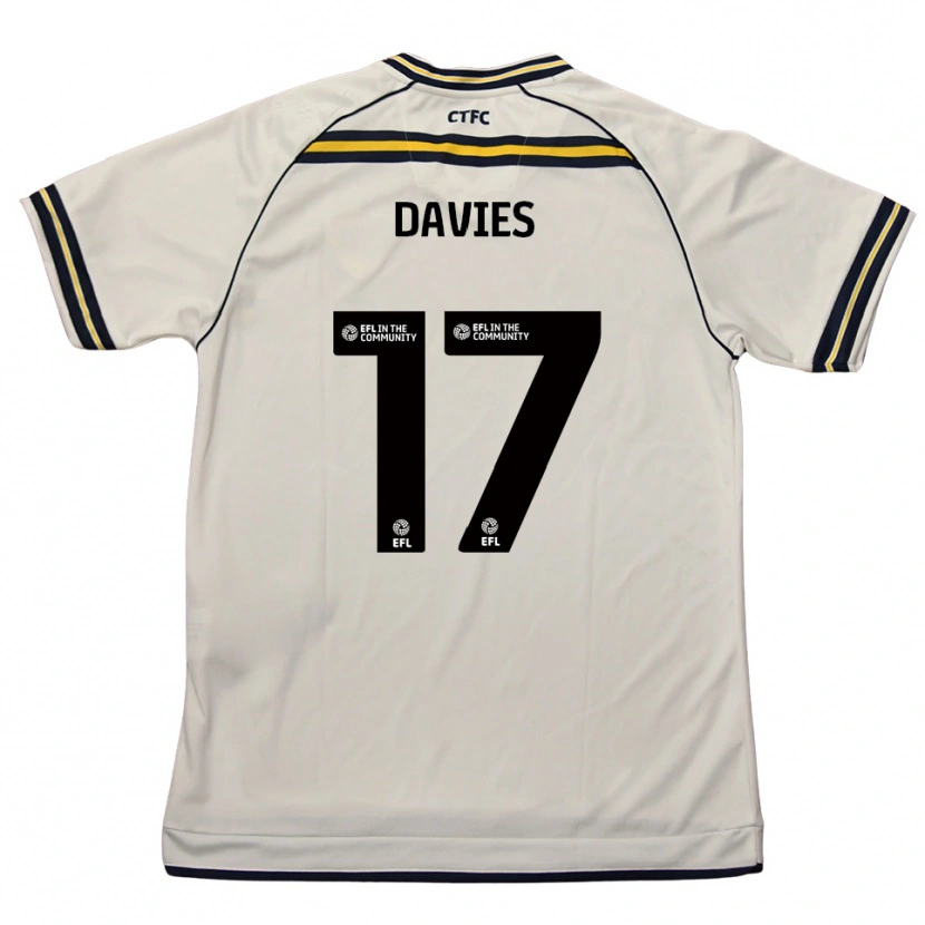 Danxen Men Annabel Davies #17 White Navy Away Jersey 2025/26 T-Shirt