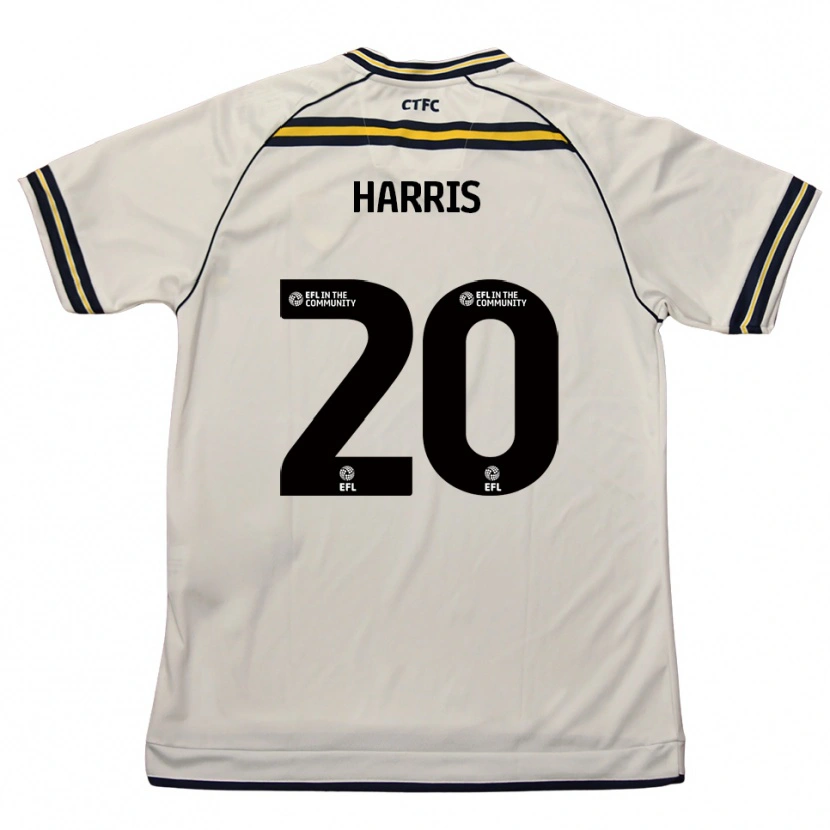 Danxen Men Max Harris #20 White Navy Away Jersey 2025/26 T-Shirt