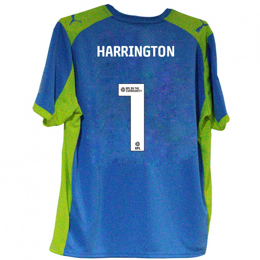 Danxen Men David Harrington #1 Sky Blue Yellow Away Jersey 2025/26 T-Shirt
