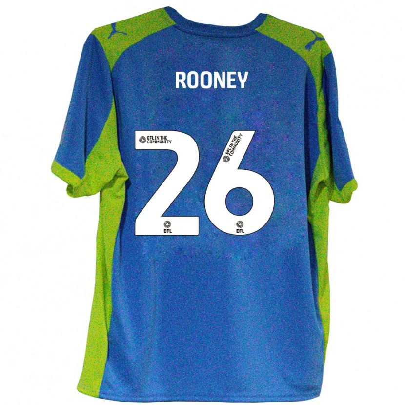 Danxen Men Shaun Rooney #26 Sky Blue Yellow Away Jersey 2025/26 T-Shirt