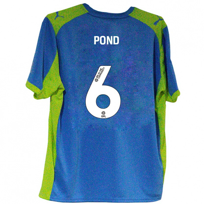 Danxen Men Nathan Pond #6 Sky Blue Yellow Away Jersey 2025/26 T-Shirt
