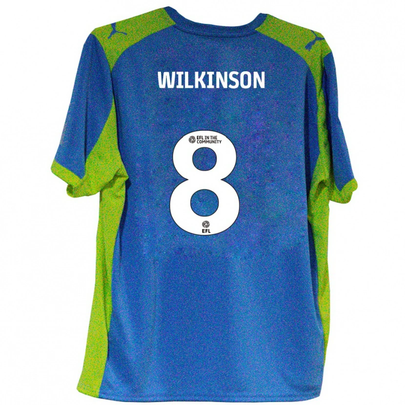 Danxen Men Rylee Wilkinson #8 Sky Blue Yellow Away Jersey 2025/26 T-Shirt