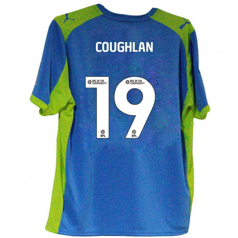 Danxen Men Ronan Coughlan #19 Sky Blue Yellow Away Jersey 2025/26 T-Shirt