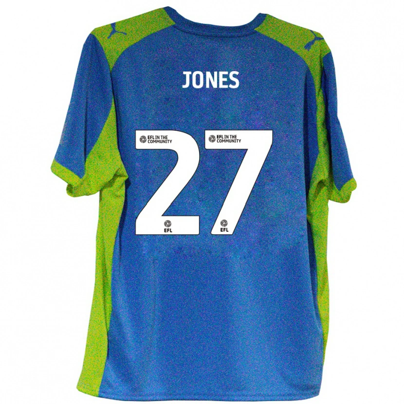 Danxen Men Billy Jones #27 Sky Blue Yellow Away Jersey 2025/26 T-Shirt