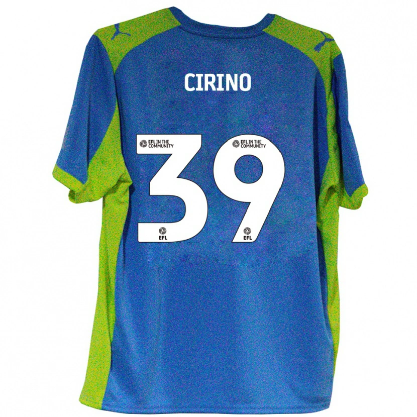 Danxen Men Raffaele Cirino #39 Sky Blue Yellow Away Jersey 2025/26 T-Shirt
