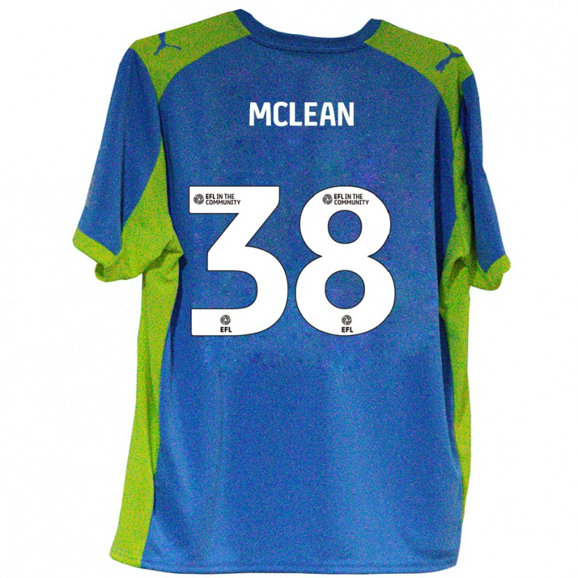 Danxen Men Crispin Mclean #38 Sky Blue Yellow Away Jersey 2025/26 T-Shirt
