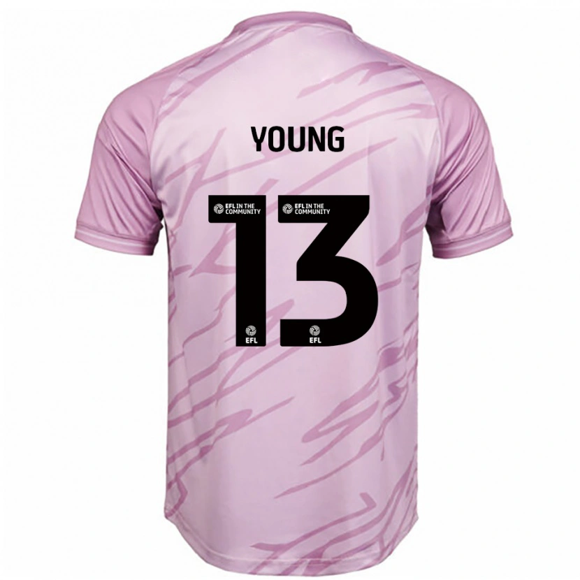 Danxen Men Joe Young #13 Pink Black Away Jersey 2025/26 T-Shirt