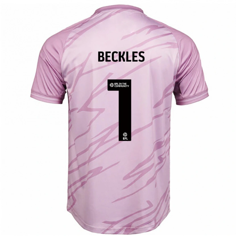 Danxen Men Frankie Beckles #1 Pink Black Away Jersey 2025/26 T-Shirt