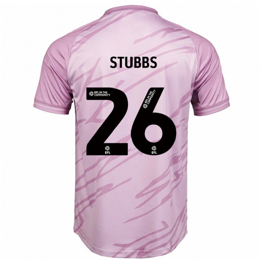 Danxen Men Sam Stubbs #26 Pink Black Away Jersey 2025/26 T-Shirt