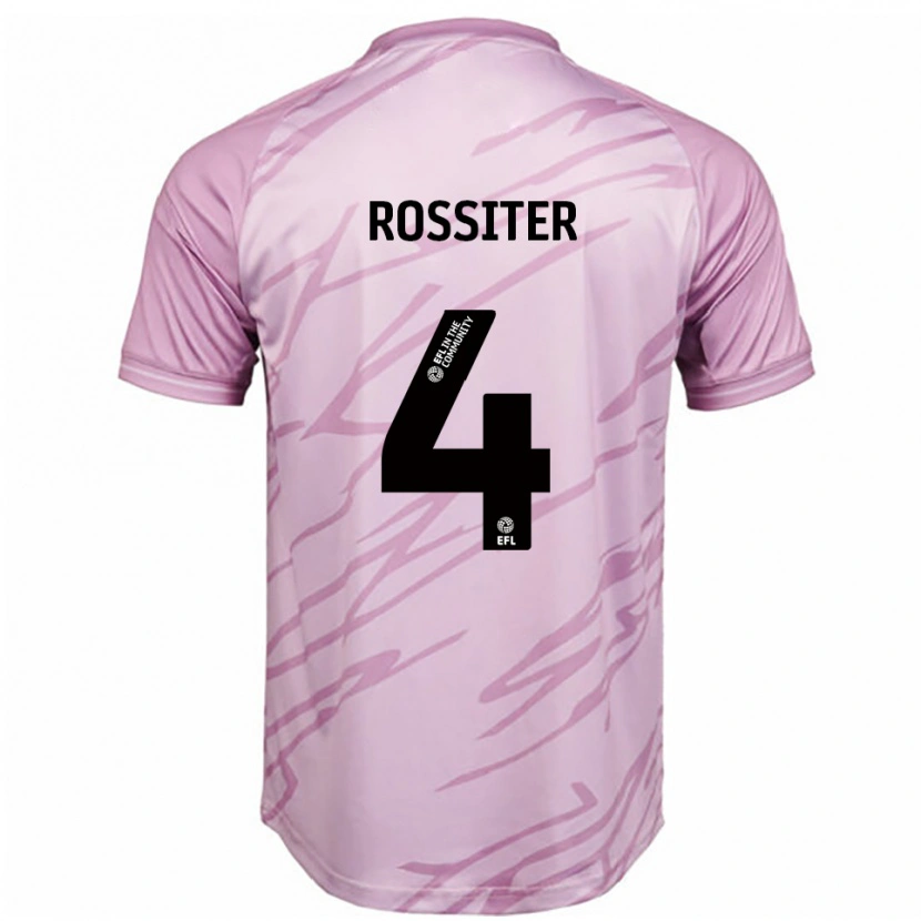 Danxen Men Jordan Rossiter #4 Pink Black Away Jersey 2025/26 T-Shirt
