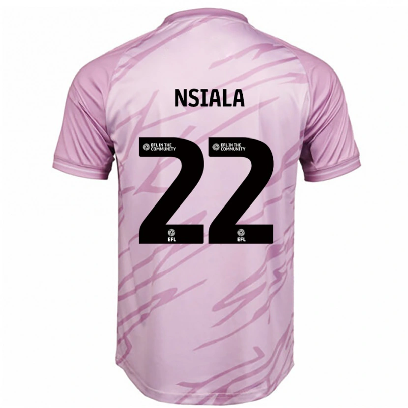Danxen Men Toto Nsiala #22 Pink Black Away Jersey 2025/26 T-Shirt