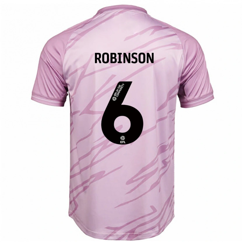 Danxen Men Alicia Robinson #6 Pink Black Away Jersey 2025/26 T-Shirt