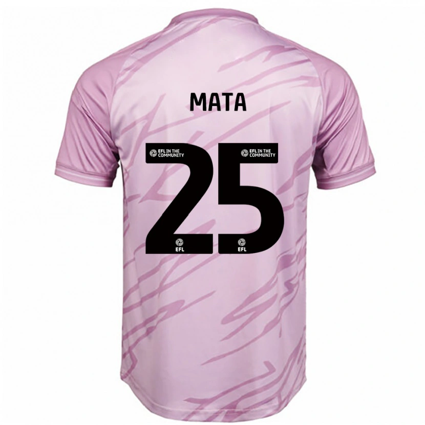 Danxen Men Max Mata #25 Pink Black Away Jersey 2025/26 T-Shirt