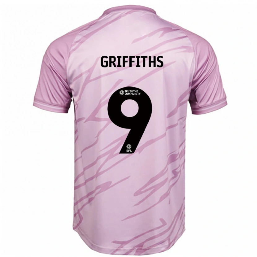 Danxen Men Zoe Griffiths #9 Pink Black Away Jersey 2025/26 T-Shirt