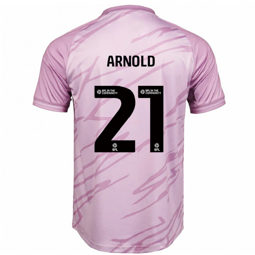 Danxen Men Hetty Arnold #21 Pink Black Away Jersey 2025/26 T-Shirt