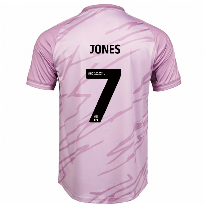 Danxen Men Maddie Jones #7 Pink Black Away Jersey 2025/26 T-Shirt