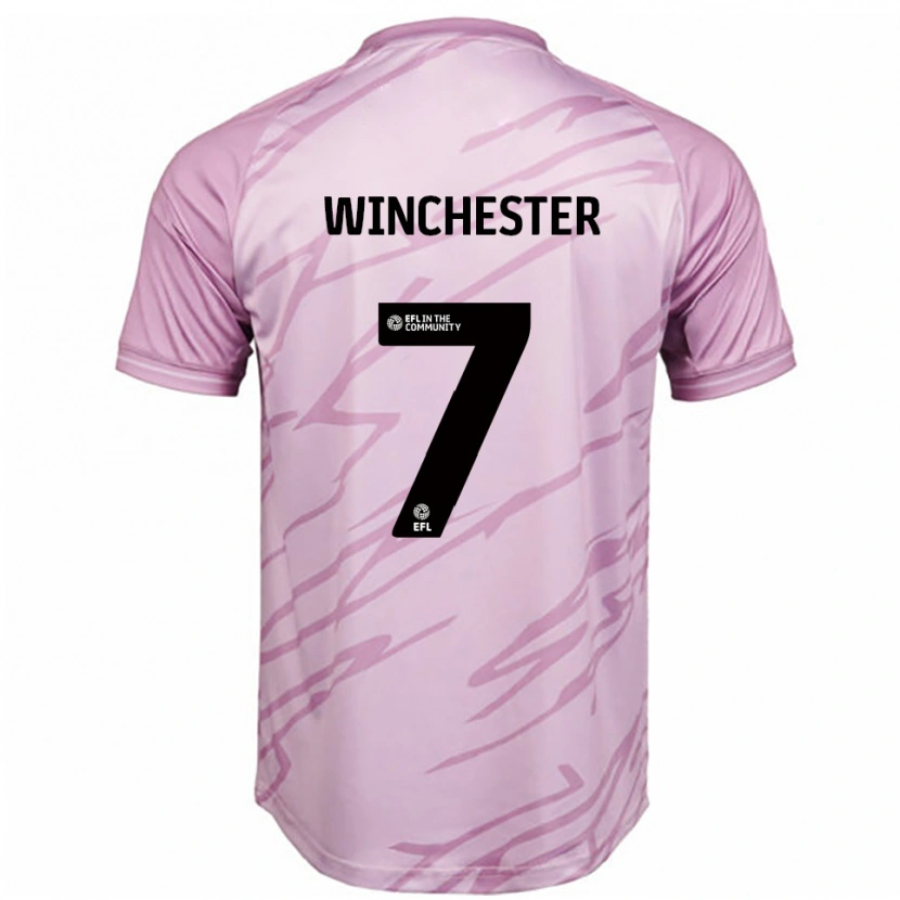 Danxen Men Carl Winchester #7 Pink Black Away Jersey 2025/26 T-Shirt