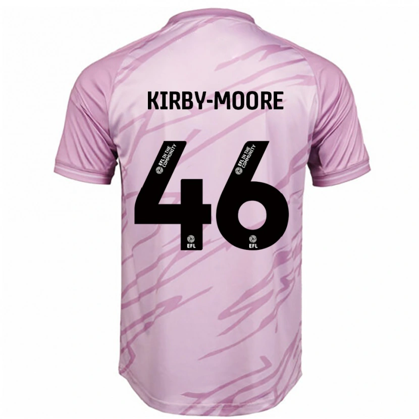 Danxen Men Harvey Kirby-Moore #46 Pink Black Away Jersey 2025/26 T-Shirt