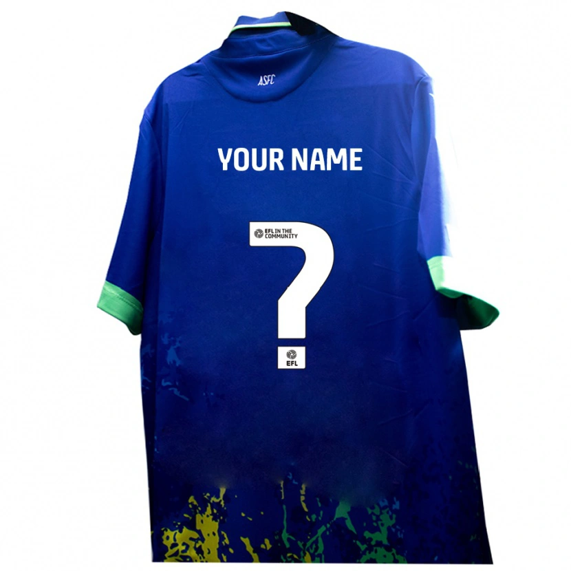 Danxen Men Your Name #0 Blue Yellow Away Jersey 2025/26 T-Shirt