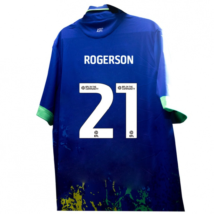 Danxen Men James Rogerson #21 Blue Yellow Away Jersey 2025/26 T-Shirt
