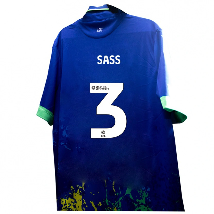 Danxen Men Freddie Sass #3 Blue Yellow Away Jersey 2025/26 T-Shirt