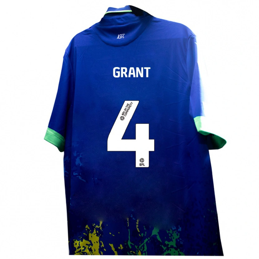 Danxen Men Conor Grant #4 Blue Yellow Away Jersey 2025/26 T-Shirt