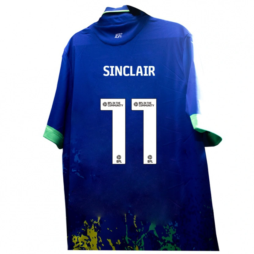Danxen Men Isaac Sinclair #11 Blue Yellow Away Jersey 2025/26 T-Shirt
