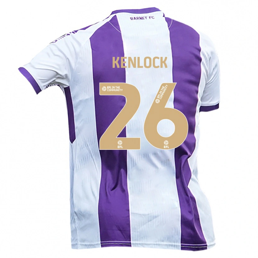 Danxen Men Myles Kenlock #26 White Purple Away Jersey 2025/26 T-Shirt