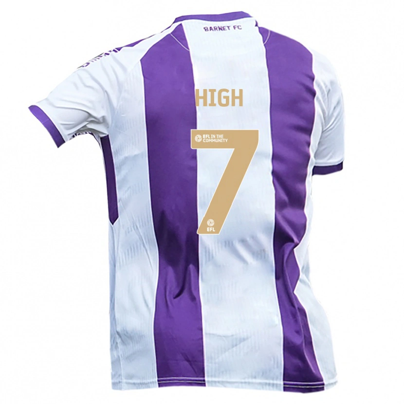 Danxen Men Scott High #7 White Purple Away Jersey 2025/26 T-Shirt