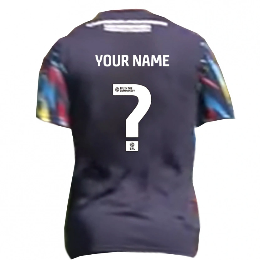 Danxen Men Your Name #0 Navy Yellow Red Away Jersey 2025/26 T-Shirt