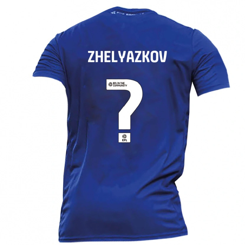 Danxen Men Zhechko Zhelyazkov #0 Blue White Away Jersey 2025/26 T-Shirt