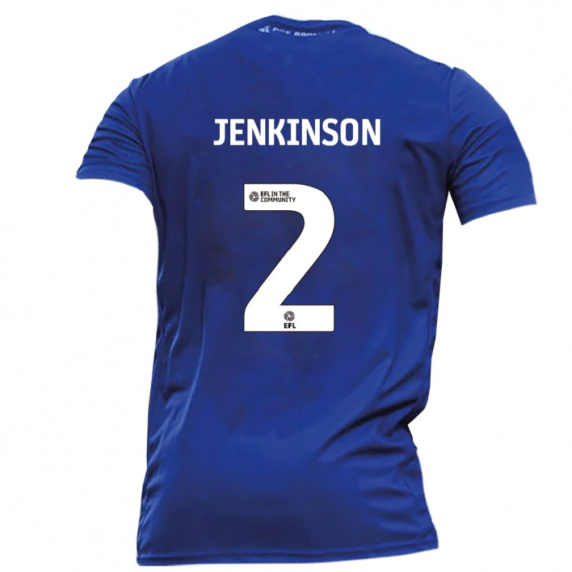Danxen Men Carl Jenkinson #2 Blue White Away Jersey 2025/26 T-Shirt