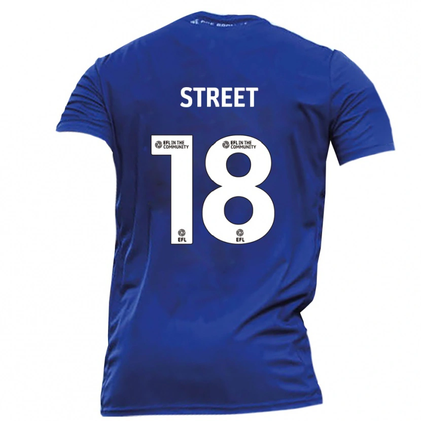 Danxen Men Will Street #18 Blue White Away Jersey 2025/26 T-Shirt