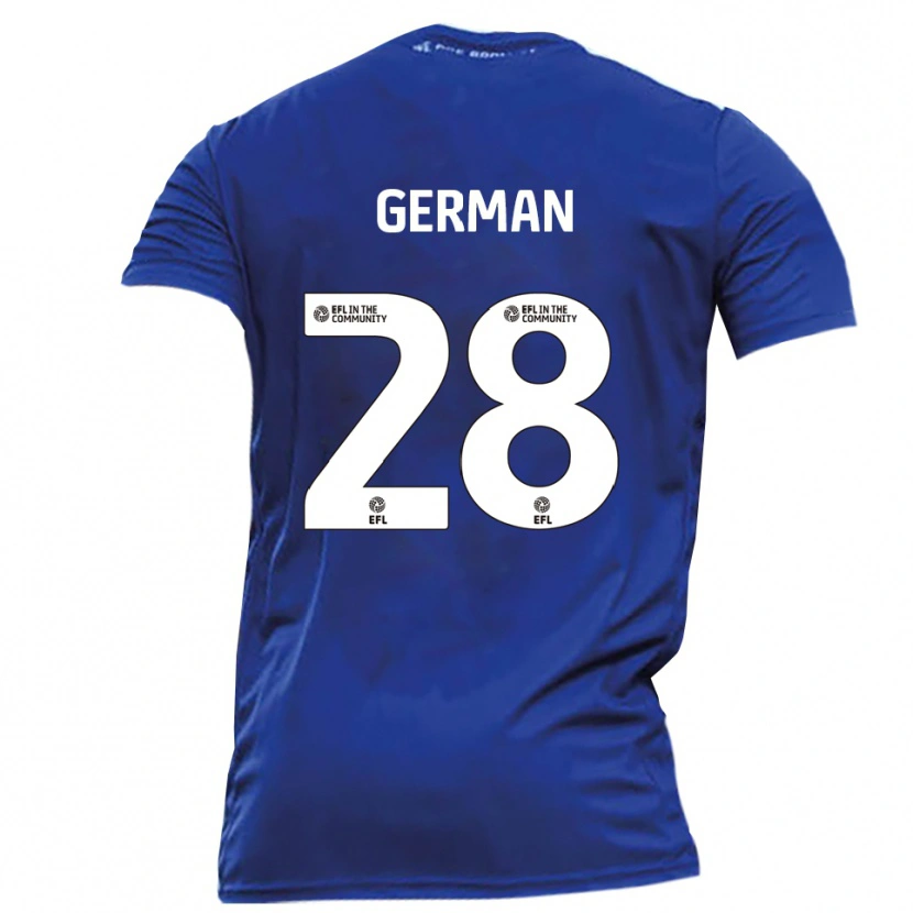 Danxen Men Sam German #28 Blue White Away Jersey 2025/26 T-Shirt