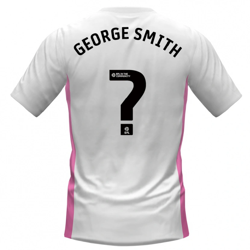 Danxen Men George Smith #0 White Red Away Jersey 2025/26 T-Shirt