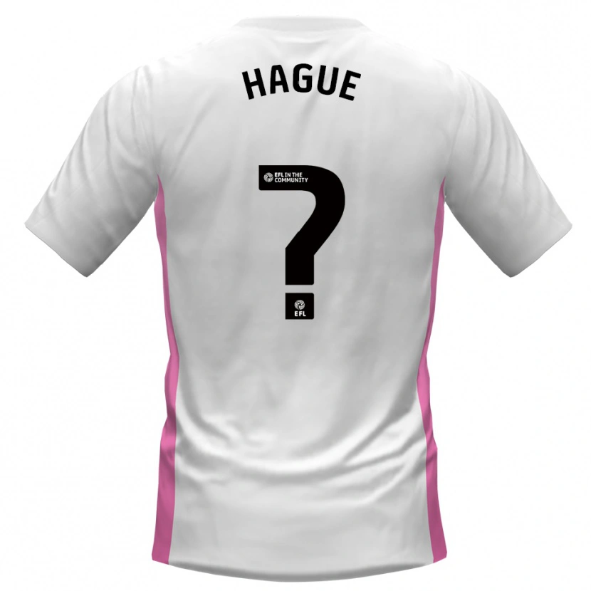 Danxen Men Jon Hague #0 White Red Away Jersey 2025/26 T-Shirt