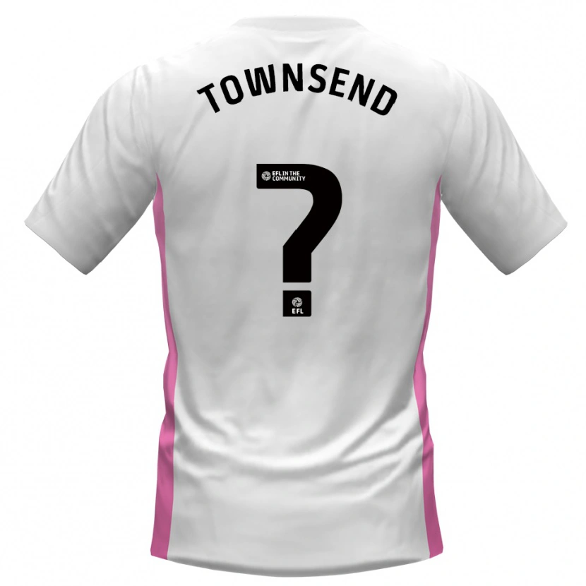 Danxen Men Kadi Townsend #0 White Red Away Jersey 2025/26 T-Shirt