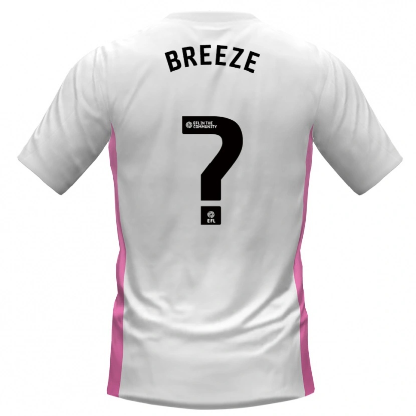 Danxen Men Meghan Breeze #0 White Red Away Jersey 2025/26 T-Shirt