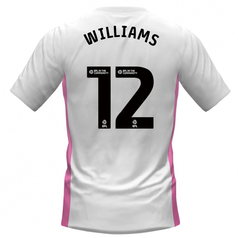 Danxen Men Tyrone Williams #12 White Red Away Jersey 2025/26 T-Shirt